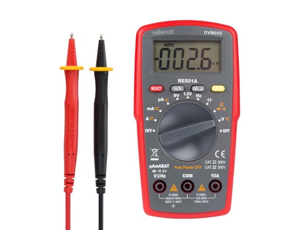 Digital Multimeter - Cat Ii 500v   Iii 300v, 10a, Auto Range - Velleman 